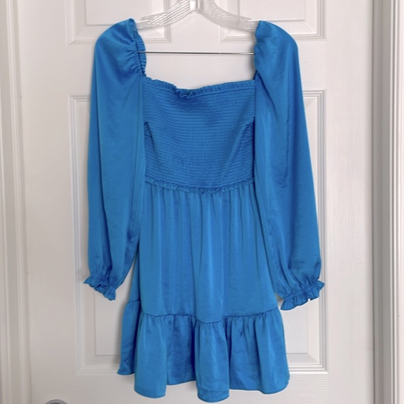 Tempest Satin Dress 2XS - Wave Blue - Picture 9 of 11